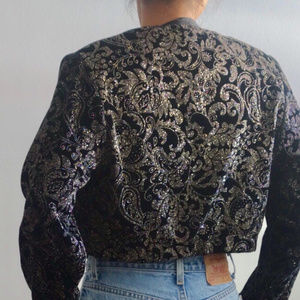 Vintage R&K Evening Jacket Women's Cropped Sparkle
